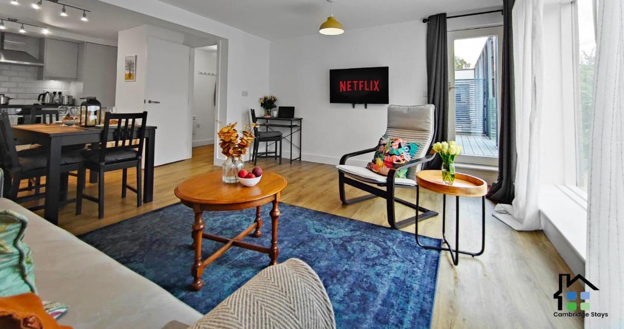 Cambridge Stays Riverside 2Br Flat-Walk To Centre-Parking-Balcony Bagian luar foto