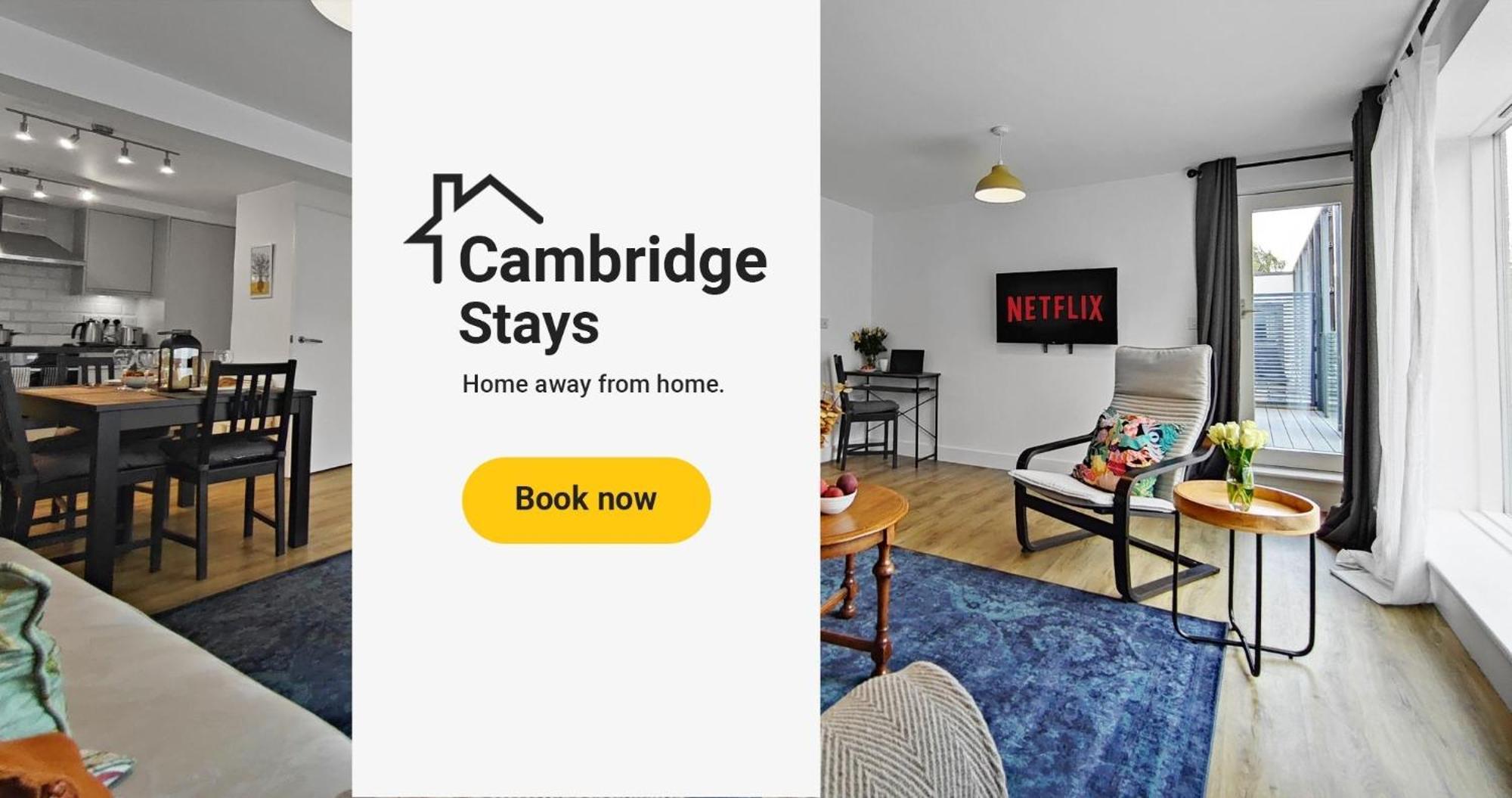 Cambridge Stays Riverside 2Br Flat-Walk To Centre-Parking-Balcony Bagian luar foto